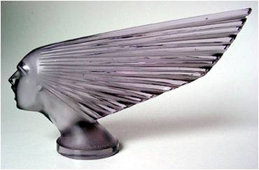 Glass car mascot
