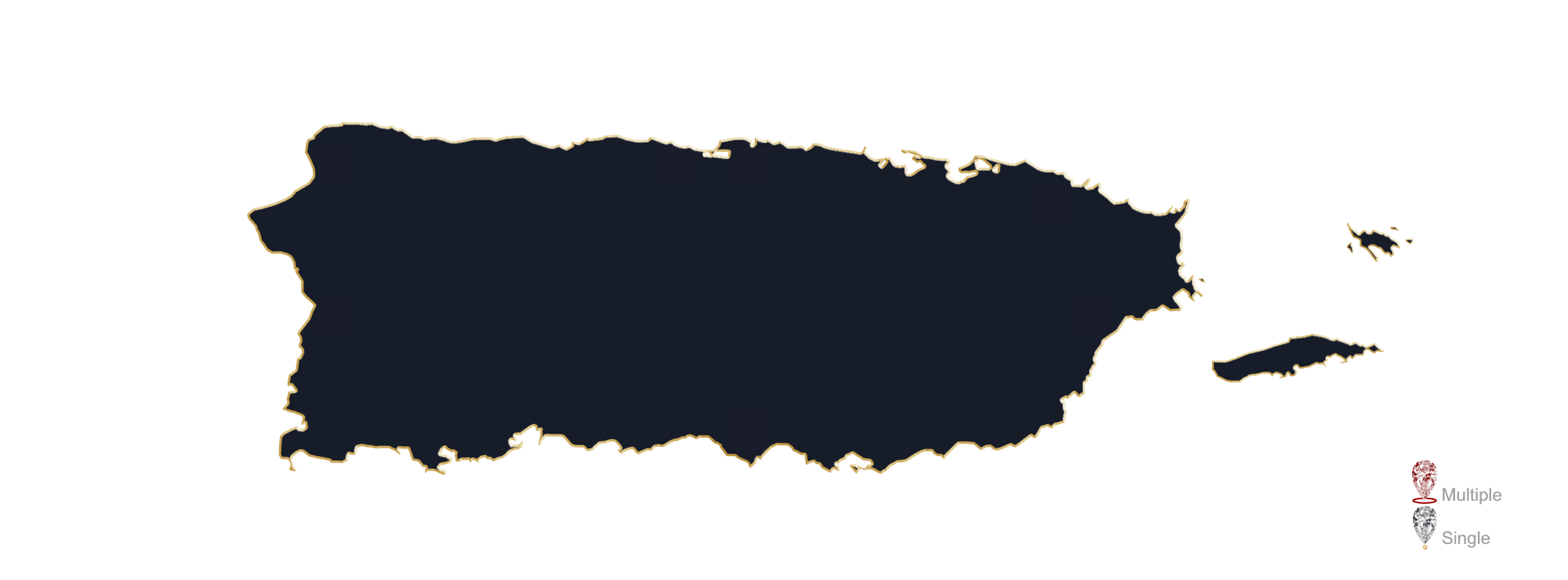 Map showing the location of Puerto Rican Jewelry Appraisers